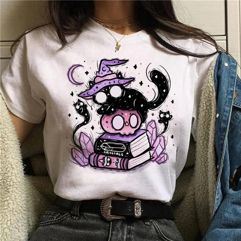 Animals Printing T-Shirt Top Basic Tees Women'S Shirt Short Sleeve Neck Fashion Casual Sport Clothes Harajuku Style High Quality