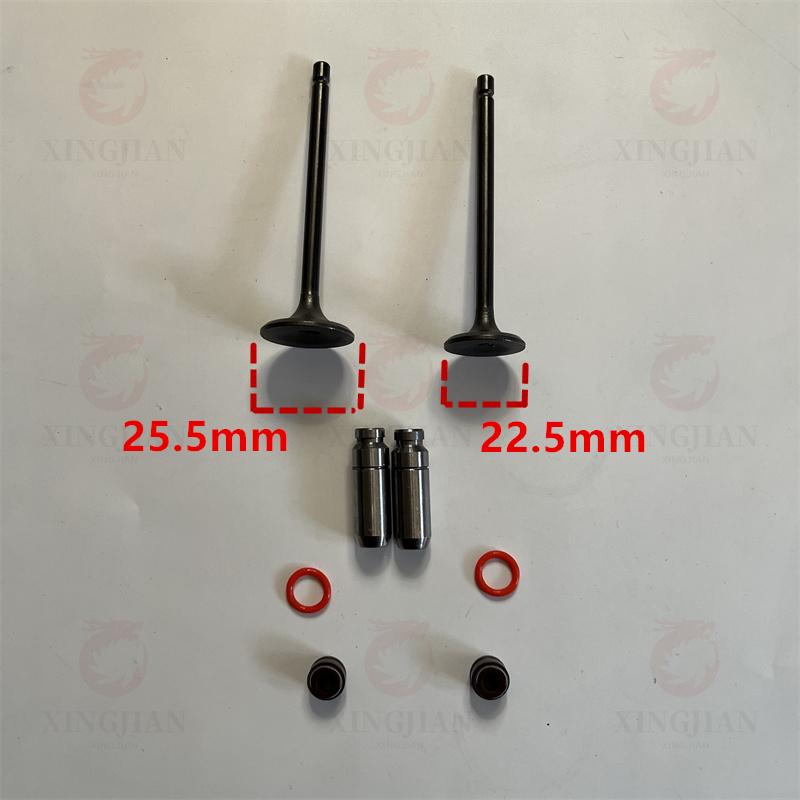 Scooter Engine Camshaft Rocker Arm Valve And Valve Guide For SUZUKI HAOJUE AN125 HS125T-2 QS150T HJ125T-3 HJ125T-7 HJ125T-8/8A