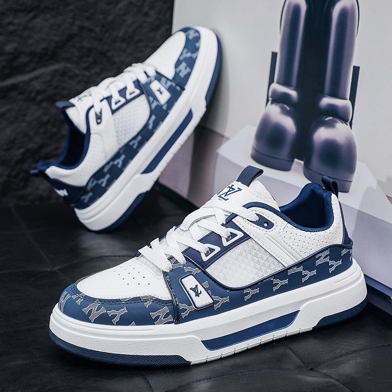 Moda pentru bărbați Pantofi de skateboard ocazional de jos pentru băieți Pantofi comozi Studenți de sex masculin Trend Talpă moale Clasic Respirabil Sală de sport Anti-alunecare