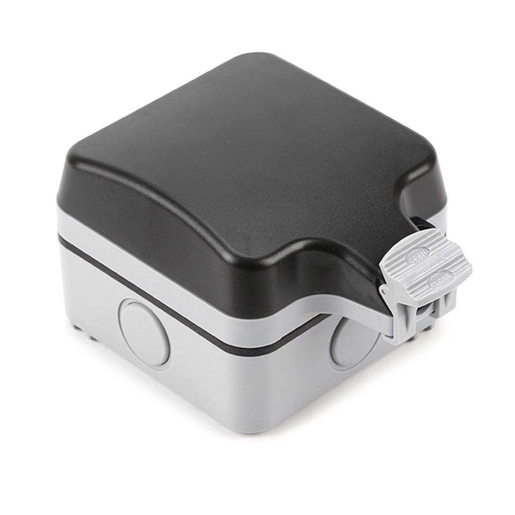Outdoor Weatherproof Electrical Outlet Box Single Power Outlet Cover Waterproof Switch Socket Box for Home Office Use