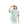 Anta Comfortable Letter Cartoon Print Simple Versatile Loose Fit Drop Shoulder Sports Short Sleeve T-Shirt Unisex Tops Sky-Blue 172528114-2