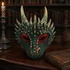Breathable Cosplay Props for Adults Dragon Masque Adults, Halloween 3D Detailed Comic Exhibition Headgear Full Face Festival, Carnival Masquerade