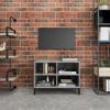 TV Cabinet with Metal Legs Concrete Grey 69.5 x 30 x 50 cm
