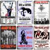 ARTISIAN Classic Rock Music Metal Tin Sign Home Bar Wall Decorative Weathered Metal Plaque Cafe Metal Sign Art Industrial Decor