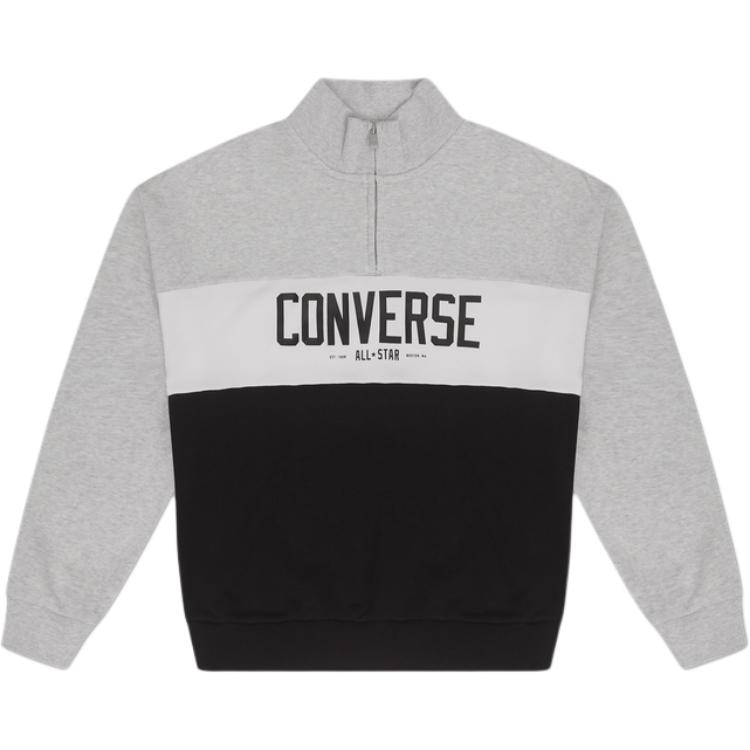 

New Converse Half Zip Colorblocked Pullover 10027387-A02 M