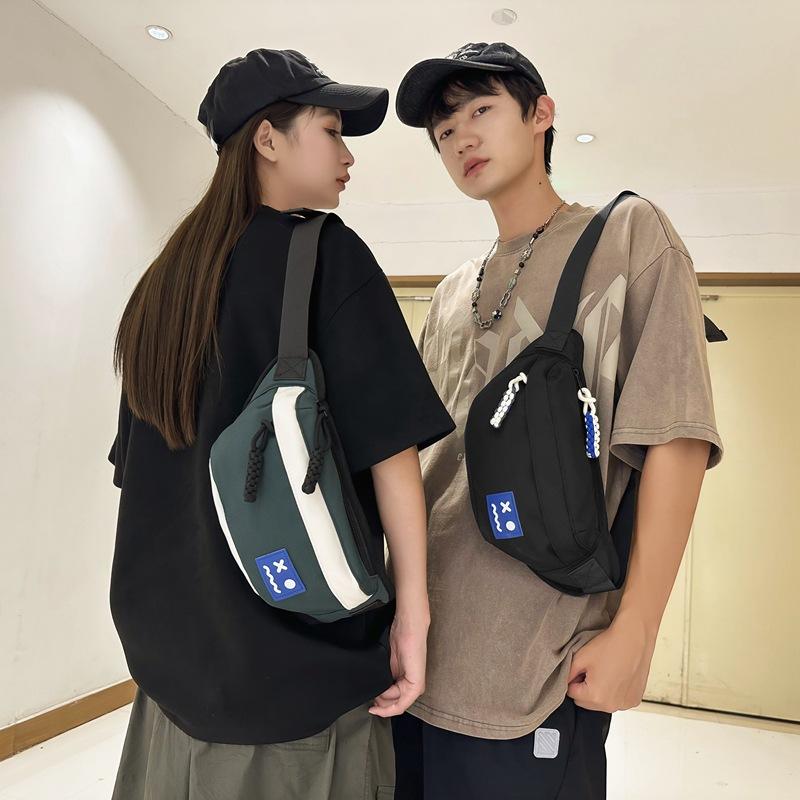 New Crossbody Bag Men's Chest Bag 2025 Men's Running Athleisure Small Backpack Trendy Couple Shoulder Bag Women