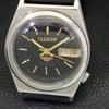 VINTAGE CITIZEN AUTOMATIC 8200 JAPAN MENS BLACK COLOR DIAL WATCH A702148-5 R208-a702148