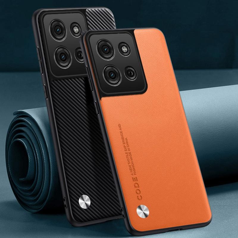 Luxury PU Leather Case For Motorola Moto G75 Back Cover Matte Silicone Shockproof Full Protection Phone Case For Motorola G75 5G