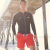 ARGO Grover (Black) Men'S Rash Guard Boardshorts Set