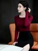 Women's Off-the-Shoulder Slimming Long-Sleeve Top - New Winter Style, Cute Base Layer
