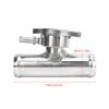 Kylvätskepåfyllningshals Effektiv 32mm Polerad 1‑1/4in OD Rostfri T6061 Aluminium Kylarslang Påfyllningshals för Bilar
