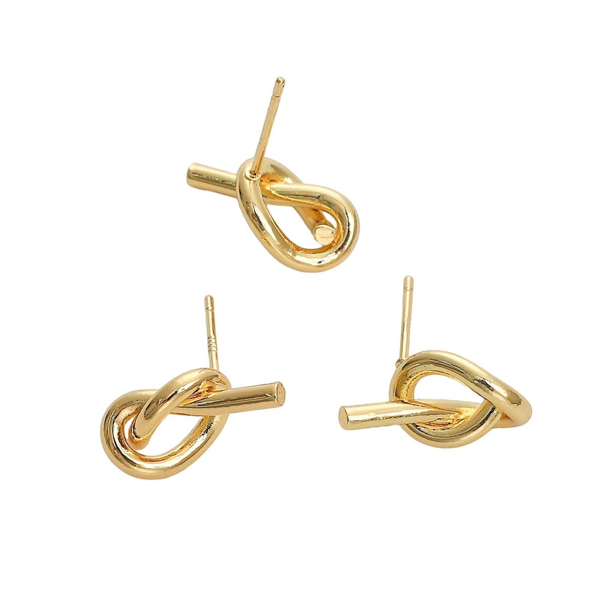 

Витые завязанные серьги для изготовления ювелирных изделий своими руками, аксессуары для рукоделия 15x8mm