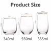 2pcs Whiskey Glass Clear Whiskey Bar Cocktail Glasses Drinking Glasses Scotch Liquor Barware Beer Milk Shake Juice Latte Cup