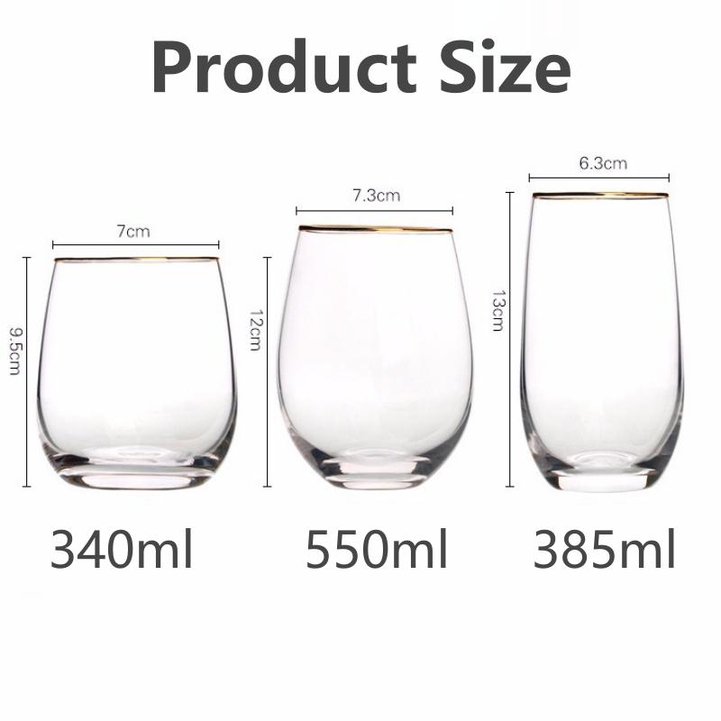 2pcs Whiskey Glass Clear Whiskey Bar Cocktail Glasses Drinking Glasses Scotch Liquor Barware Beer Milk Shake Juice Latte Cup