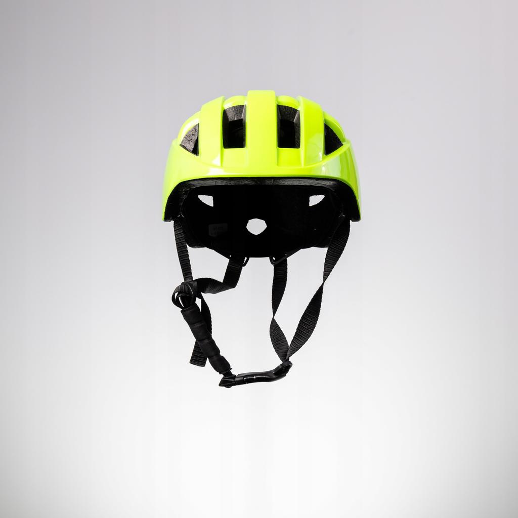 Kask Rowerowy Dziecięcy Roxar Kid Żółty Fluo S 48-52 Cm