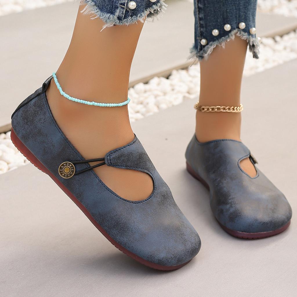 Retro literary fan round head flat bottom Japanese ballet shoes Mori women's shoes foreign trade explosion flat shoes