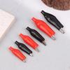 12Pcs 25/35/45Mm Metal Alligator Clip Crocodile Electrical Clamp Testing Probe Meter Black Red With Protective Insulation Cover