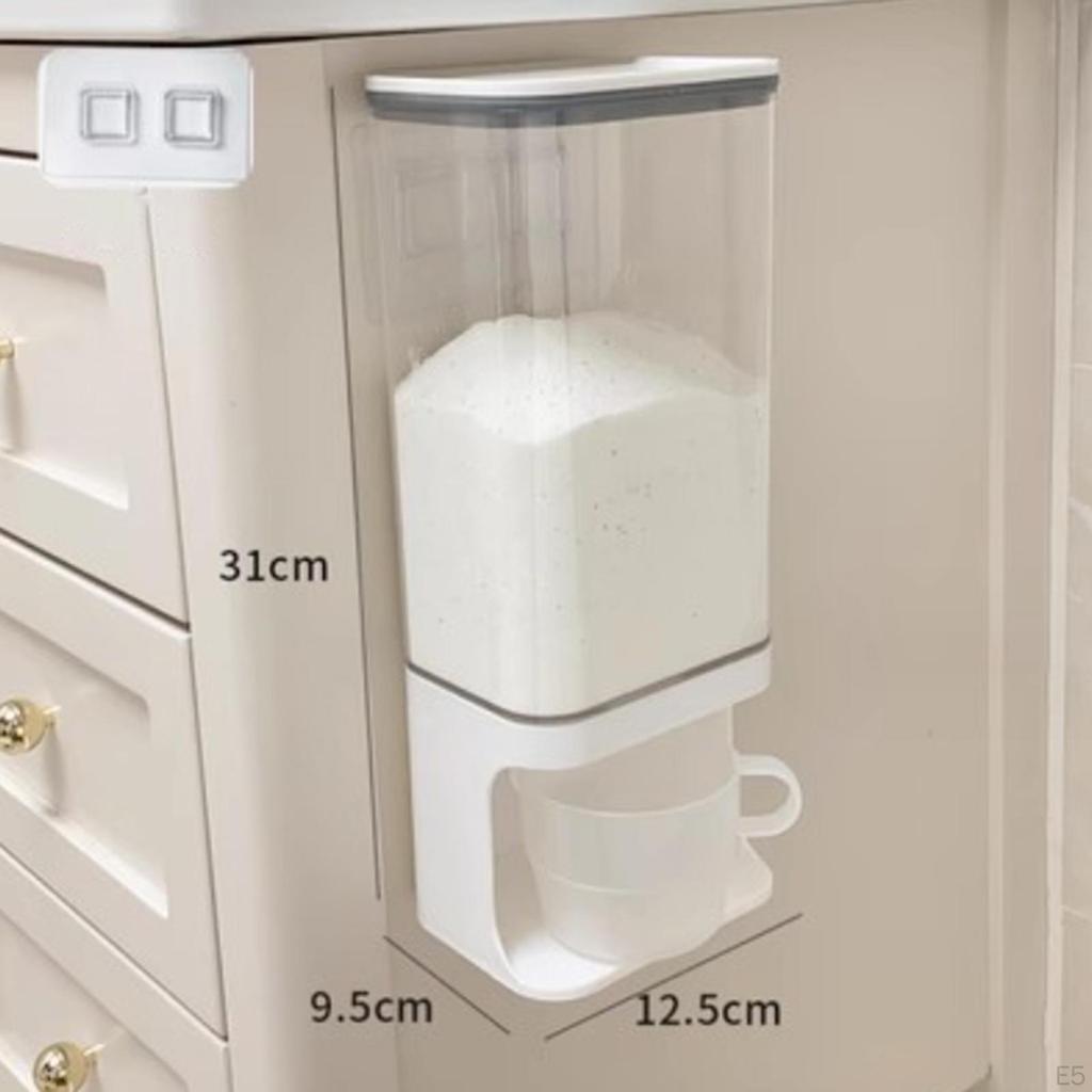 Krabička na prášek, dávkovač, nádoba, lehký dávkovač pro domácnost