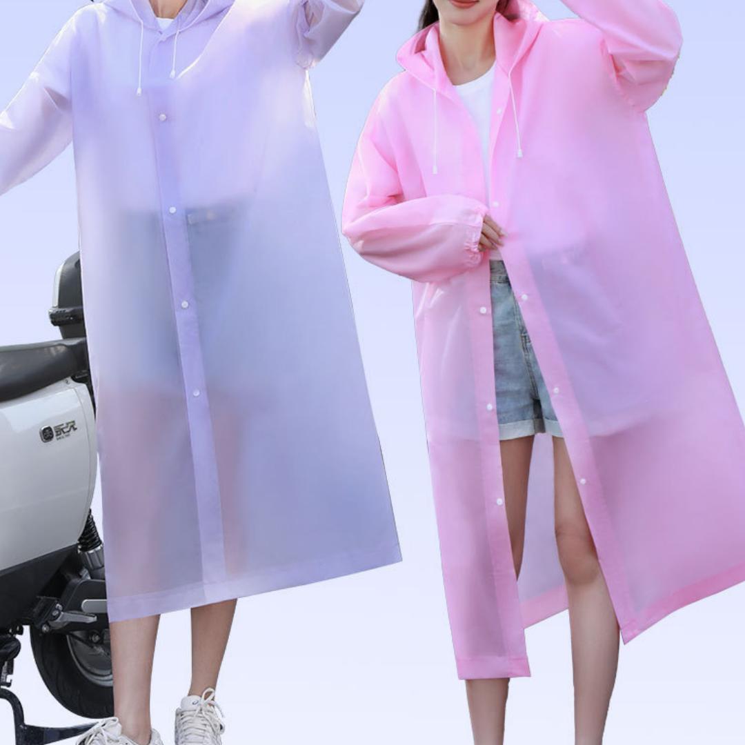 

Утолщенная куртка от дождя для взрослых, ветрозащитный и водонепроницаемый утолщенный плащ «все в одном» из ЭВА, езда на велосипеде на открытом воздухе, портативный плащ фиолетовый