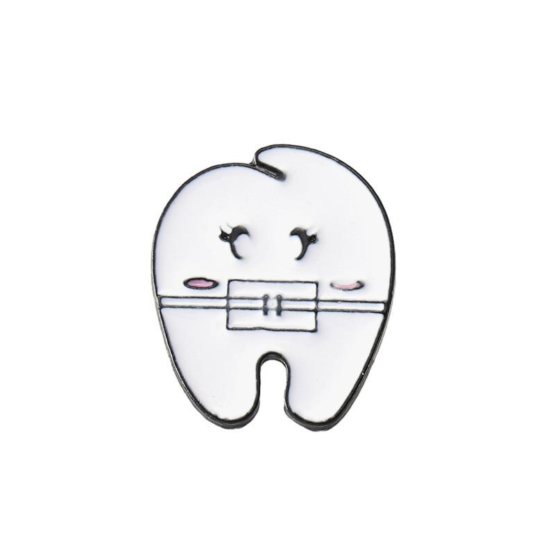 Cartoon Eyecatching Toothbrush Pin Charming Alloy Badge For Stylish Ideas Gift