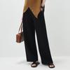 Women's Elastic Waist Straight Leg Trousers