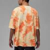 Jordan American Retro Dopamine Wash Tie-Dye Logo Print Casual Round Neck Short Sleeve Drop Shoulder T-Shirt Men Tops Orange DX9584-112