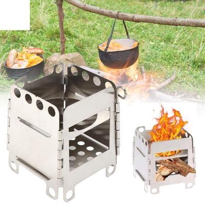 Sobă de lemn de camping, portabilă, pliabilă, ușoară, sobă de lemn, portabilă, sobă de rucsac, în aer liber, camping, gătit, călătorie, picnic