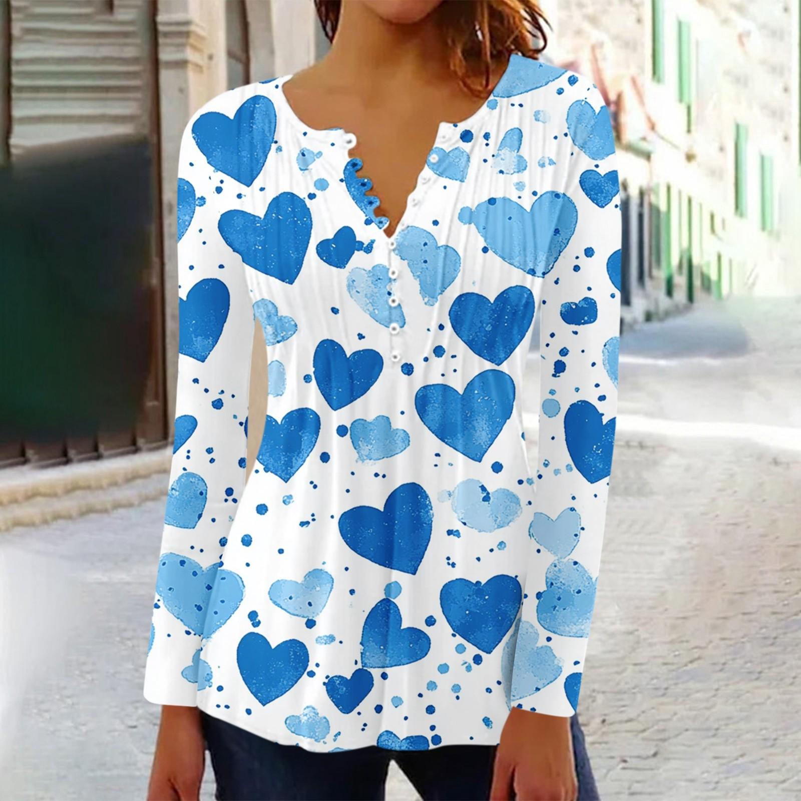 

Рубашки с длинным рукавом для женщин, модные осенние нарядные повседневные блузки, модные плиссированные туники, топы для леггинсов Love L синий