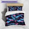 Crystal Palace Football Printed 3 Pieces Bedding Set, Comfortable Skin Friendly Bedroom Duvet Cover Set