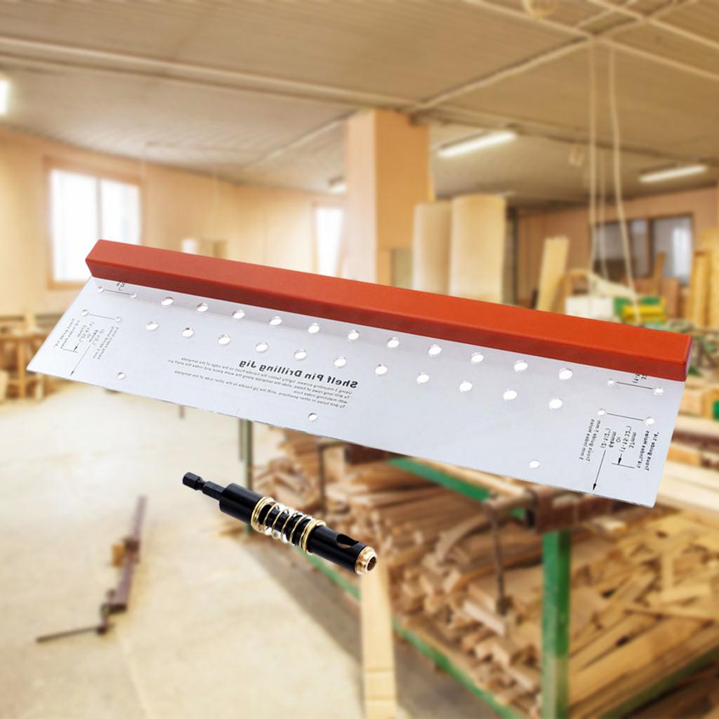 Hole Drilling Guide Locator Drawer Cabinet Door Installation Acrylic Bubble Level Ruler Hardware Jig Tool Punch Locator