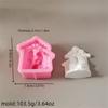 Creative Keyring Castes Molds Sturdy Silicone Christ House Shpe Stylish Molds for Customes Craft Supplies Daily Use