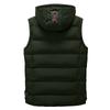Fashion Men Autum Winter Hooded Solid Outwear Vest Jacket Tops Blouse