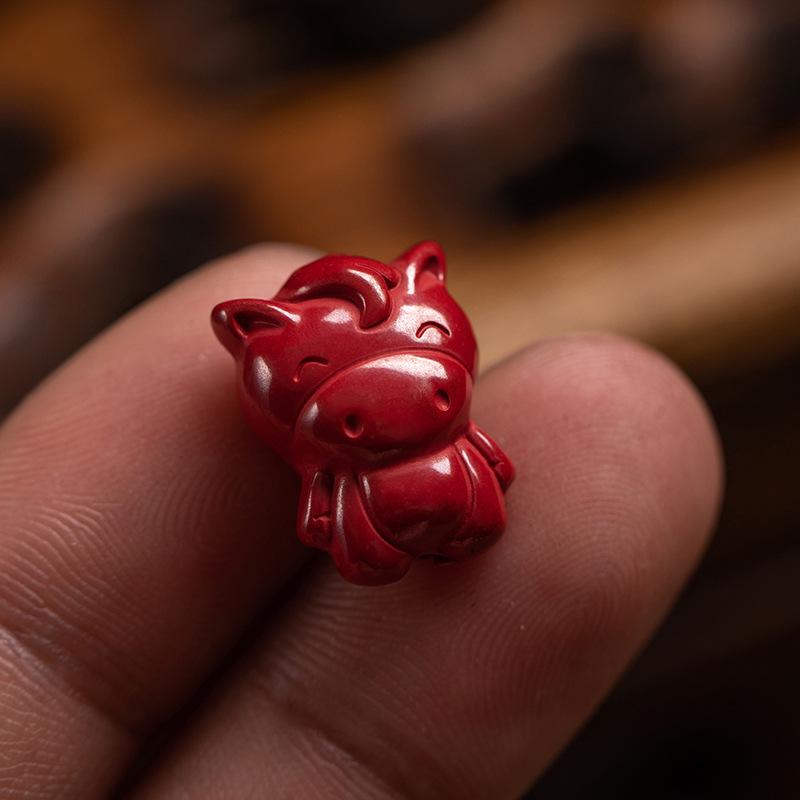 Roter Zinnober Tierkreis Cartoon DIY Zubehör