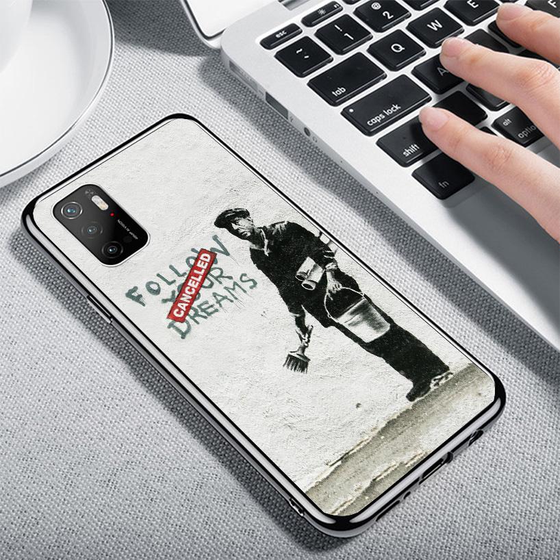 Street Art Banksy Graffiti Phone Case For Xiaomi Poco X7 X6 X5 Pro F7 Ultra Redmi 15C 15 13C 13 12C 12 10 10A 10C 9 9A 9C 9T Cov