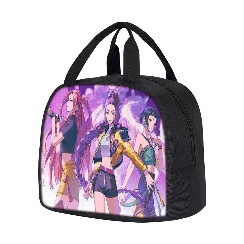 Borsa Termica Portatile Witch Hunters Kpop Demon Hunters Borsa da Picnic per Studenti Bambini