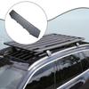 Deflector de Viento para Baca de Techo Carenado de Acero Ajuste Universal Reduce el Ruido del Viento para Barras y Portaesquís de Techo de Vehículo