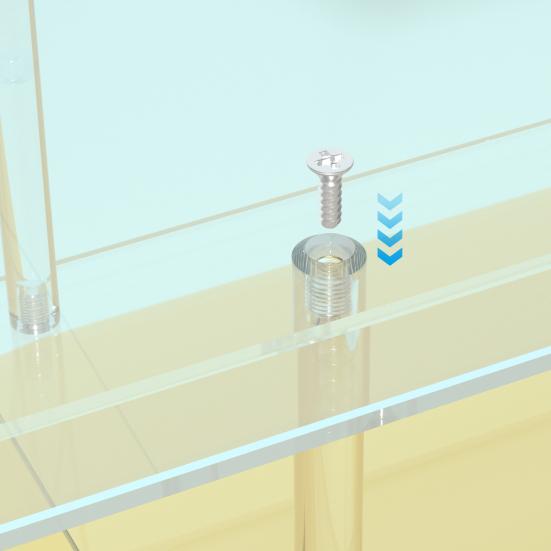 3Pcs/Set Cupcake Dessert Table Display Set Easy Assembly Versatile Design Transparent Dessert Pastry Food Treat Tier Cookie Dessert Platter