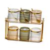 Spice Jar Counter Kitchen Multifunction Dustproof Food Storage Condiment 2