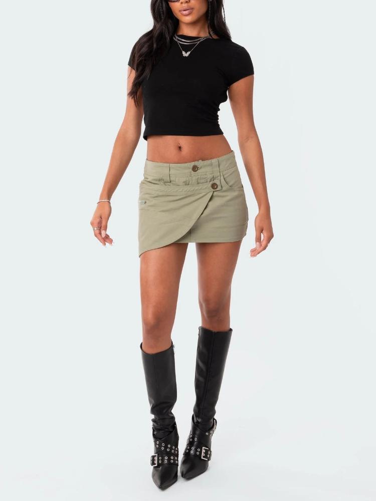 Women's O-neck Backless T-shirt Short Sleeve Solid Color Crop Top Summer Cute Baby Tee Y2k Clothes Bodycon Tunics Fashion Tank