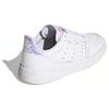 Adidas Originals Super Court J Slip Resistant Low top Kids' Skateboarding Shoes White Purple Pink Teenagers Sneakers EG8489