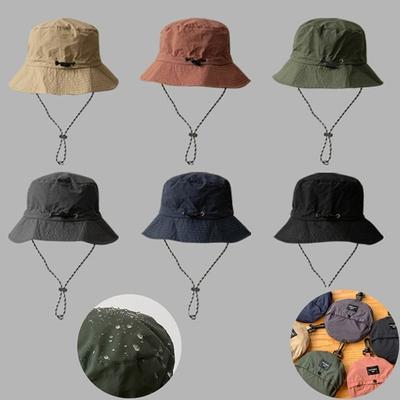 Summer Sun Protection Waterproof Bucket Hat Camping Hiking Cap With Storage Bag Anti-UV Sun Hat Mountaineering Caps Panama Hat