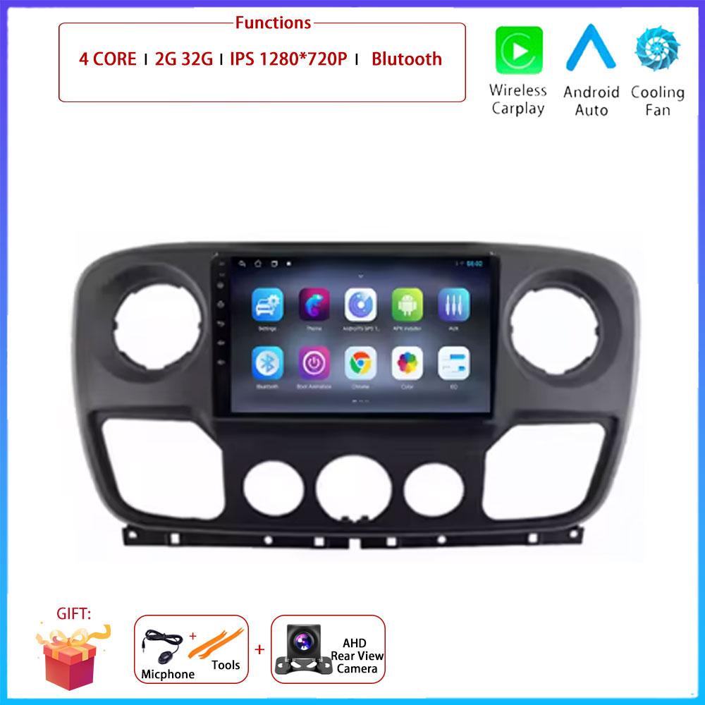 For Renault Master Nissan NV400 Opel Movano 2010 - 2021Android Carplay Auto Car Radio Navigation GPS Multimedia Video Player
