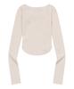 MUCENT Verion Strap Ribbon Rolled Long Sleeve Tee (4 Colors)