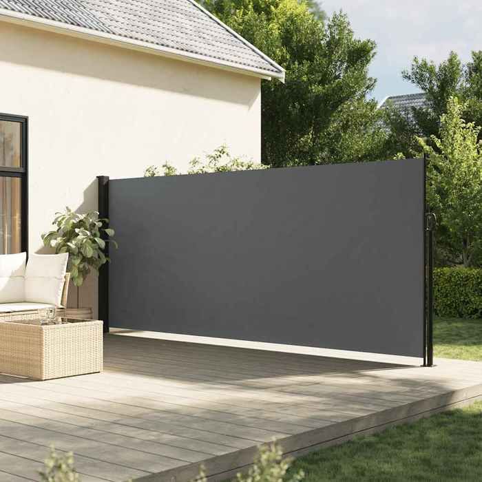 VidaXL Auvent Latéral Rétractable, Brise-vue de Jardin, Écran de Protection, Écran de Balcon Terrasse Arrière-cour 4004533