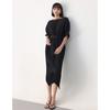 Brandname Diamond Pleats Dress