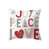 Merry Christmas Cute Santa Claus Snowman Print Pattern Cushion Cover Home Living Room Sofa Decoration Pillow Pillow Cover