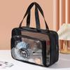 Large Capacity Toiletry Storage Pouch Transparent Clear Toiletry Case Portable Cosmetic Bag  Women