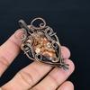 Bird eye Rhyolite 999 Copper Wire Wrapped Pendant, Handmade Gemstone Jewelry Pendant Gift For Birthday