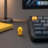 3D-gedruckte kleine gelbe Enten, niedliche gelbe Entenfigur für Schreibtischdekoration, Enten-Miniaturfiguren für Mikrolandschaften, lustige Geschenkideen