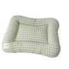 Cute Warm Dog Bed Pad Macaron Non-slip Plaid Dog Cushion Soft Comfortable Pet Mattresses for Cats and Dogs